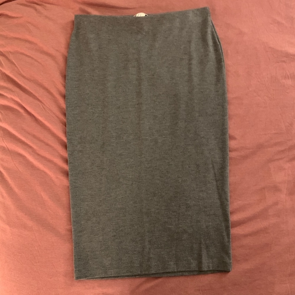 Grey Pencil Skirt
